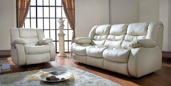 Verstellbare Sofagarnitur Elektrische Fußstützen Couch Leder Sofa Kino