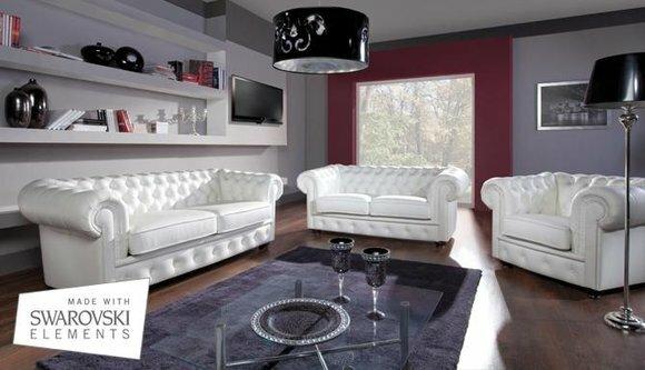 Sofagarnitur Chesterfield 3+2 Sitzer Sofa Sitz Polster Klassiche Couchen