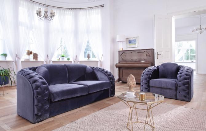 Chesterfield Sofagarnitur 3+2+1 Sitzer Design Sofa Polster Moderne Couchen