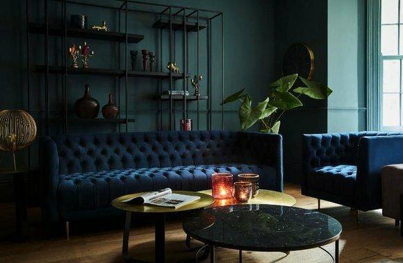 Chesterfield Sofa Couch Polster Stoff Leder Couchen Polster Garnitur