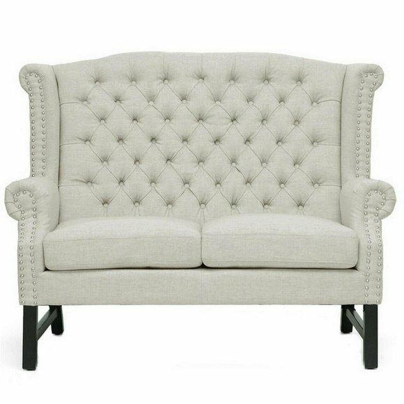 Chesterfield Sofa Couch Polster Stoff Leder Couchen Polster Garnitur