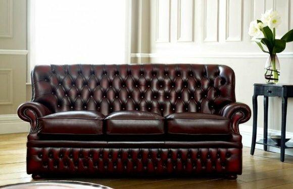 Chesterfield Sofa Couch Polster Stoff Leder Couchen Antik Stil Garnitur