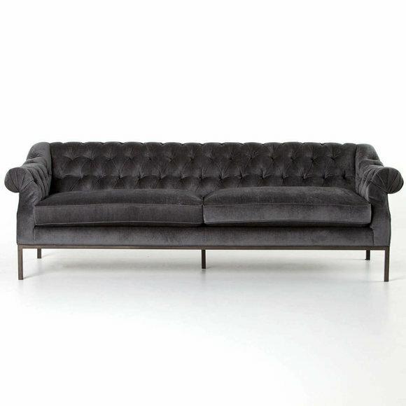 Chesterfield Sofa Couch Polster Stoff Leder Couchen Polster Garnitur