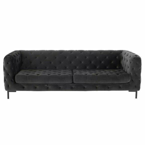 Chesterfield Sofa Couch Polster Stoff Leder Couchen Textil Garnitur