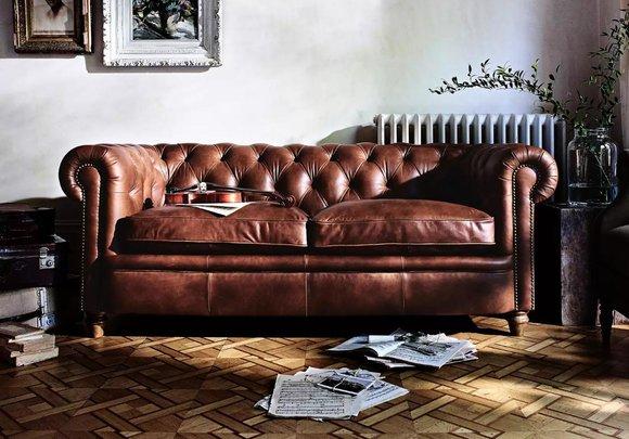 Chesterfield Sofa Couch Polster Stoff Leder Couchen Polster Garnitur
