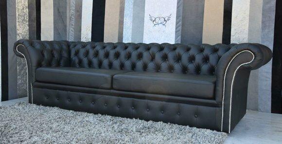 Chesterfield Sofa Couch Polster Stoff Leder Couchen Polster Garnitur