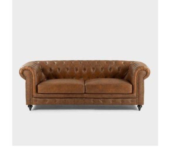 Chesterfield Sofa Couch Polster Stoff Leder Couchen Polster Garnitur