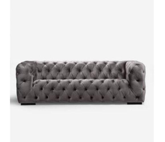 Chesterfield Sofa Couch Polster Stoff Leder Couchen Polster Garnitur 4 Sitzers