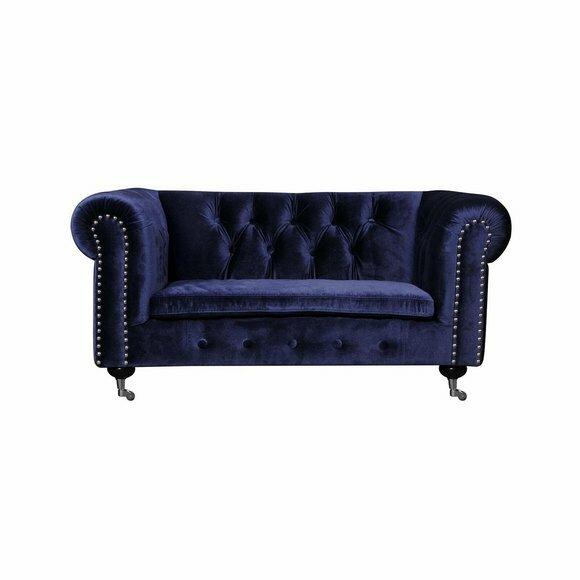 Barock Rokoko Sofa Couch - Chesterfield Stoff 2 Sitzer Leder Textil
