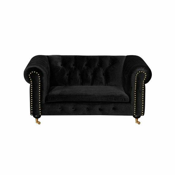 Chesterfield 2 Sitzer Klassische Luxus Barock Rokoko Sofa Textil