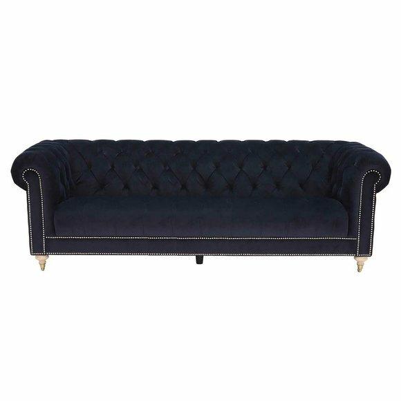 Chesterfield 4 Sitzers Klassische Luxus Barock Rokoko Sofa Textil