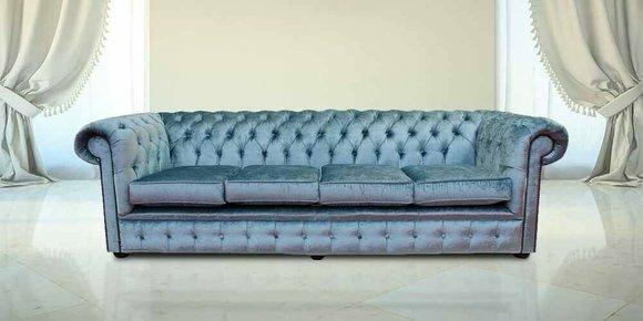 Chesterfield 4 Sitzers Klassische Luxus Barock Rokoko Sofa Couch
