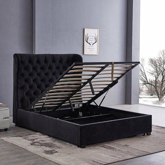 Bett Chesterfield Polsterbett Luxus Schlafzimmer Design Betten Leder