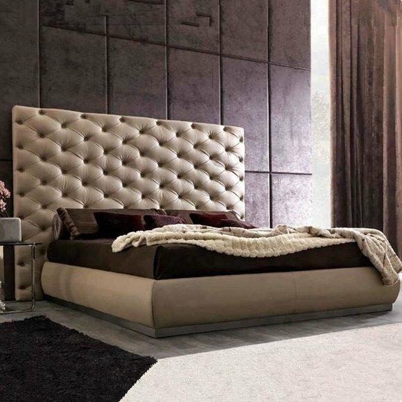 Wandpaneel Bett Paneel Chesterfield Polster Betten Schlafzimmer XXL Big