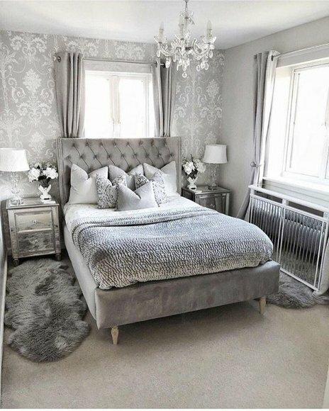 Chesterfield Bett Design Schlafzimmer Englisches Betten 140x200cm Textil