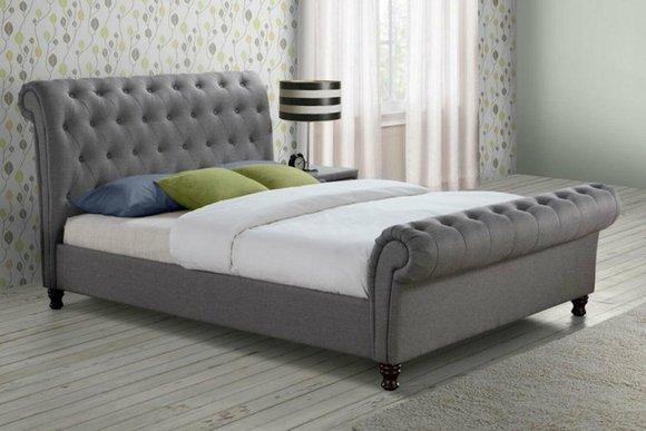 Klassisches Design Bett Polster Textil 140x200cm Betten jvmoebel ®