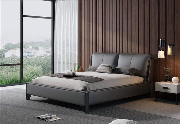 Bett Polster Design Luxus Doppel Hotel Betten Schlaf Zimmer Leder 180x200cm