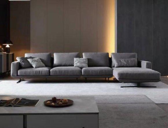 Designer Ledersofa Ecksofa Polster Eck Couch Sitz Eck L Form Garnitur