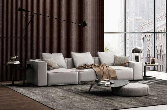 Sofa 4 Sitzer Big XXL Couch Sofas Couchen Wohnzimmer Design Viersitzer