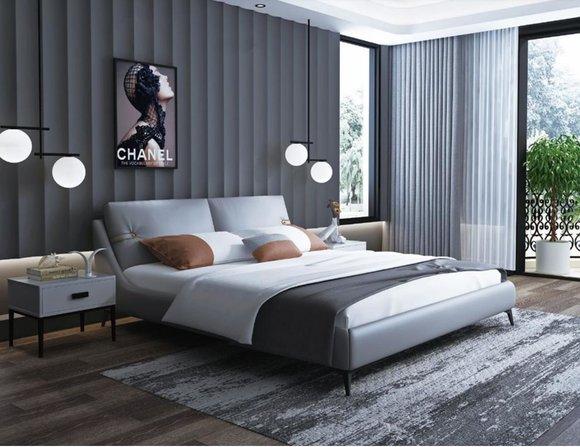 Modernes Designer Holz Bett Edles Möbel Doppel Betten Neu Schlafzimmer