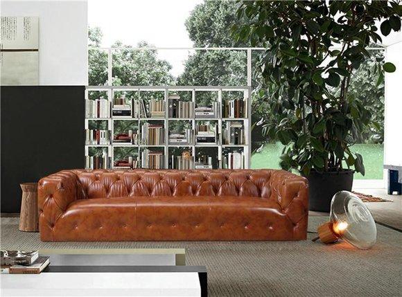 Ledersofa Kunstleder Couch Big - Sofa Luxus Wohnzimmer Sitz Polster