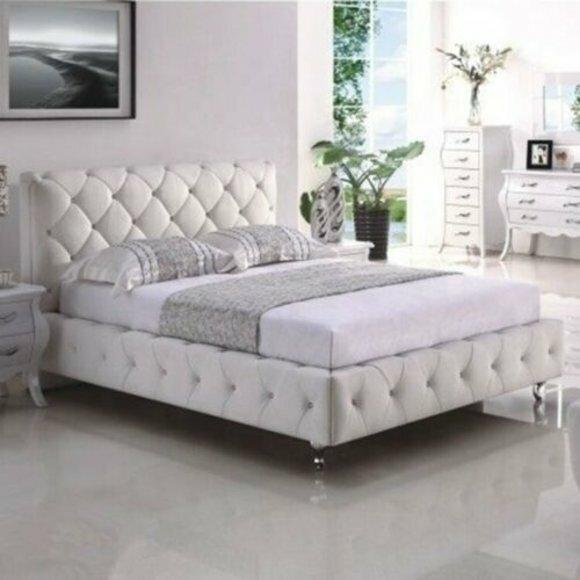 Schlafzimmer Englisches Chesterfield Bett Design Polster Betten 180x200cm