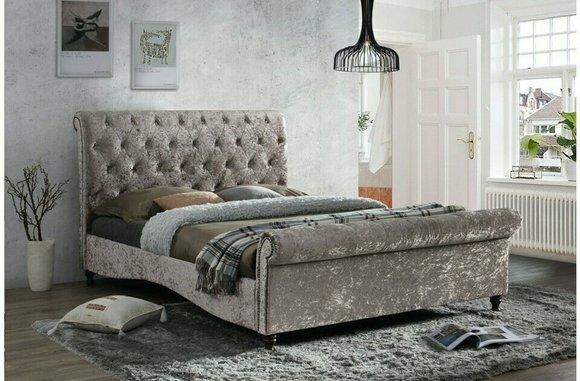 Luxus Chesterfield Knöpfe Betten Schlafzimmer Design Möbel Bett Doppel