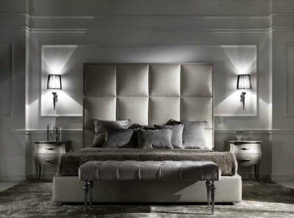 Doppelbett Betten Textil Designer Ehe Modernes Bett Schlafzimmer Polster