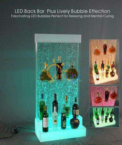 Designer LED Bar Ablagen Wasser Wand Bar Theke Regal Möbel Wasserwände