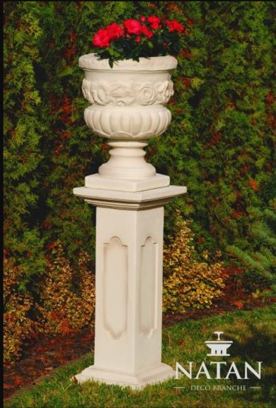 Blumenkorb Kasten Blumen Vase Gefäss Garten Terrasse Dekoration Statue