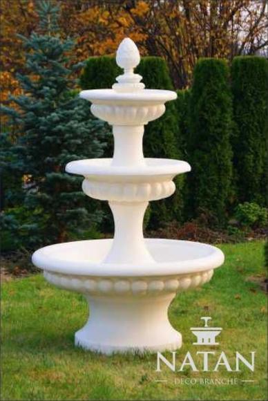 Zierbrunnen Springbrunnen Skulptur Brunnen Deko Garten Fontaine Teich