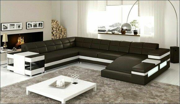 Design Ecksofa Sofa Couch Polster Eckgarnitur Ledersofa Sofas Couchen