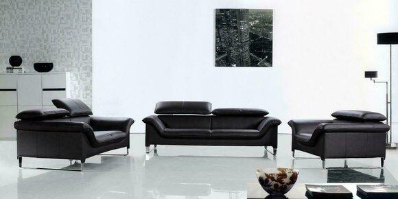 Sofagarnitur 3+2+1 Sitzer Set Design Sofas Polster Couchen Leder Relax