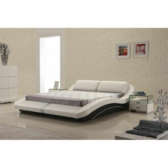 Luxus Leder Design Polster Betten Doppel Modernes Bett Ehe Exclusiv