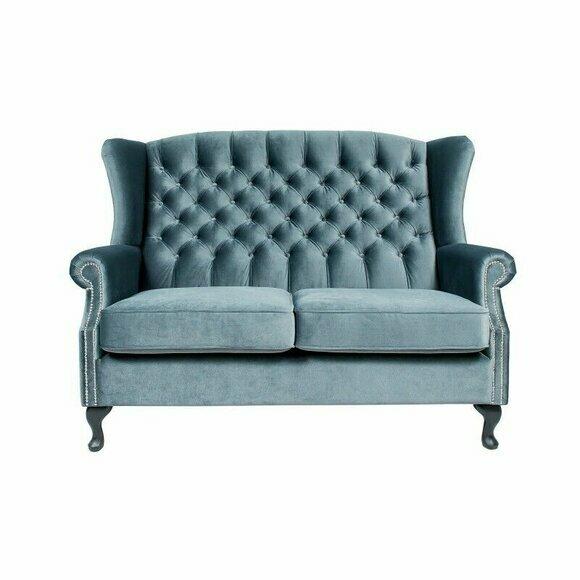 Sofa 2 Sitzer Chesterfield Polster Design Luxus Couch Sofas Ohrensessel