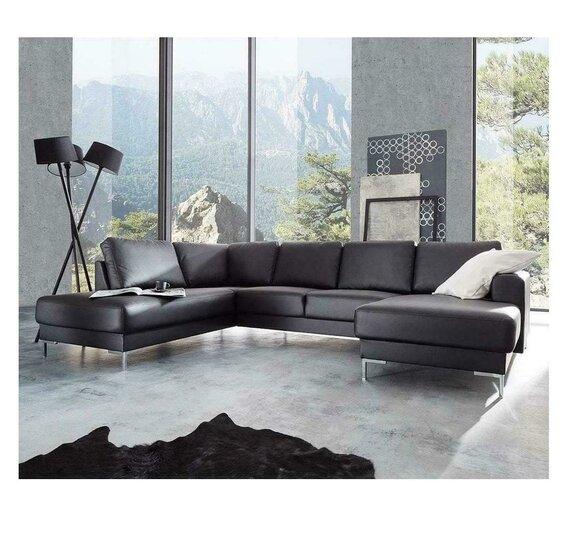 Ecksofa Sofa Couch Polster Wohnlandschaft Leder Eck Sofas Garnitur