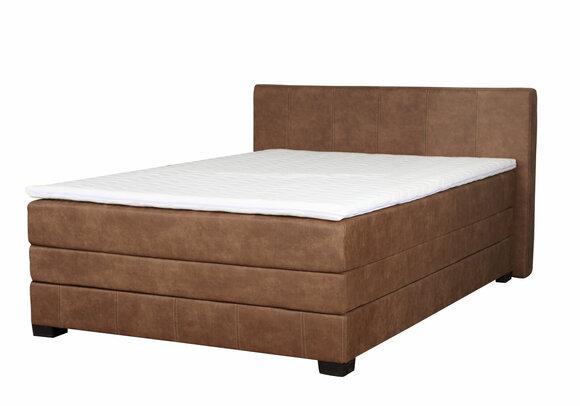 Vintage Boxspring Betten Polsterbett Bett Holzbett Doppel Hotel Ehebett