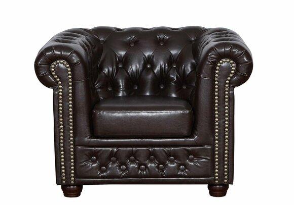 Chesterfield Sessel Fernseh Couch 1 Sitzer Sofa Textil Leder Couchen Polster
