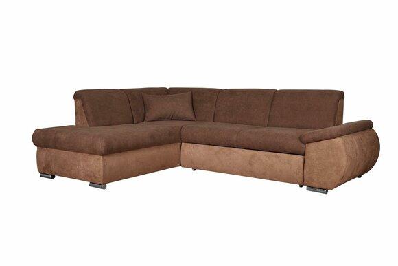 Bettfunktion Stoff Ecksofa L-Form Sofa Couch Design Couch Polster Textil