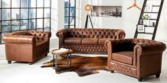 Sofagarnitur 3+2 Sitzer Neu Set Design Sofas Polster Couchen Leder