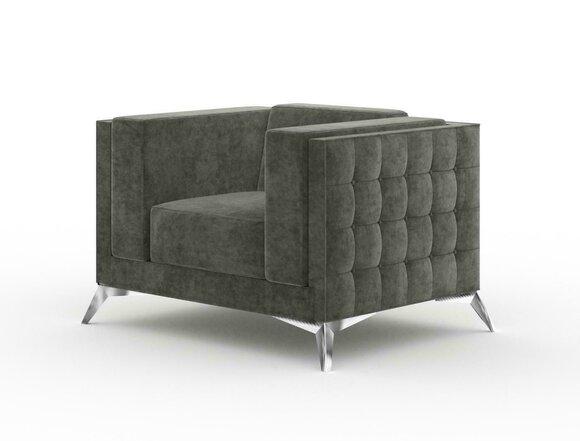 Chesterfield Sessel Couch 1 Sitzer Couchen Polster Neu Fernseh Sofa Textil