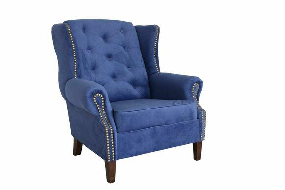 Sessel Fernseh Sofa 1 Sitzer Couch Designer Textil Sofas Polster Ohrensessel
