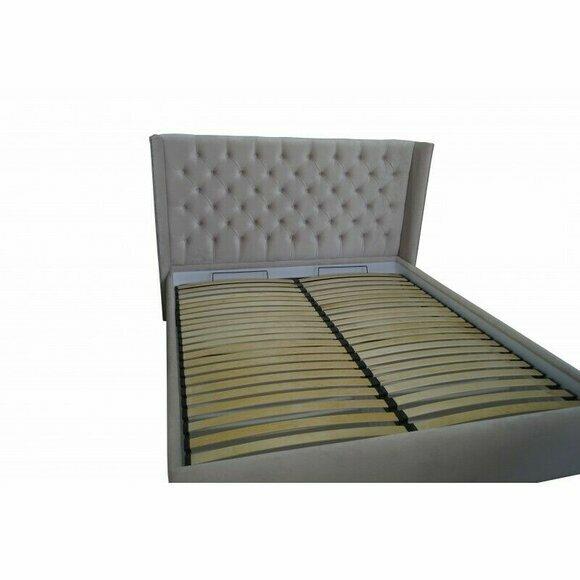 Chesterfield Bett Polster Doppel Hotel Betten Schlafzimmer 180x200cm
