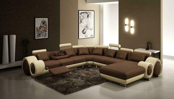 Sofas U Form Sofa Couch Polster Garnitur Wohnlandschaft Design Ecksofa