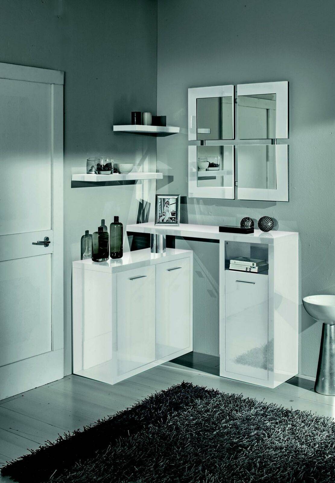 Flur Garderobe Konsole Kommoden Tisch Eingang Konsolen Tische Wand