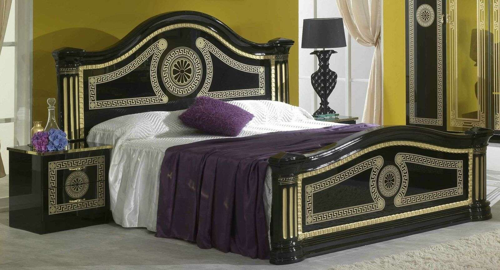 Bett Polster Design Luxus Holz Doppel Hotel Betten Ehe Schlaf Zimmer Textil