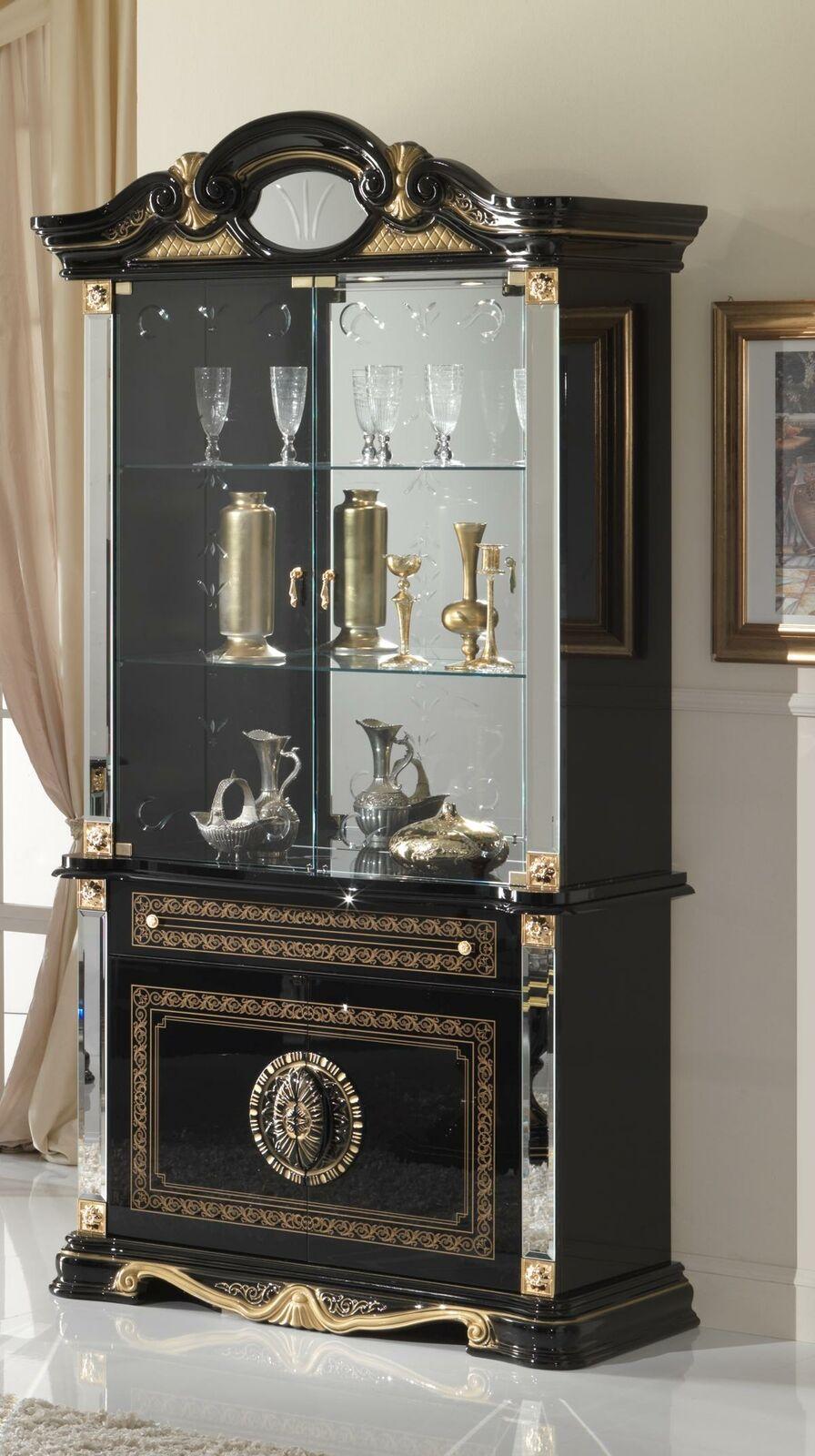 Klassischer Schrank Klassische Vitrine Vitrinenschrank Vitrinen Schränke Holz