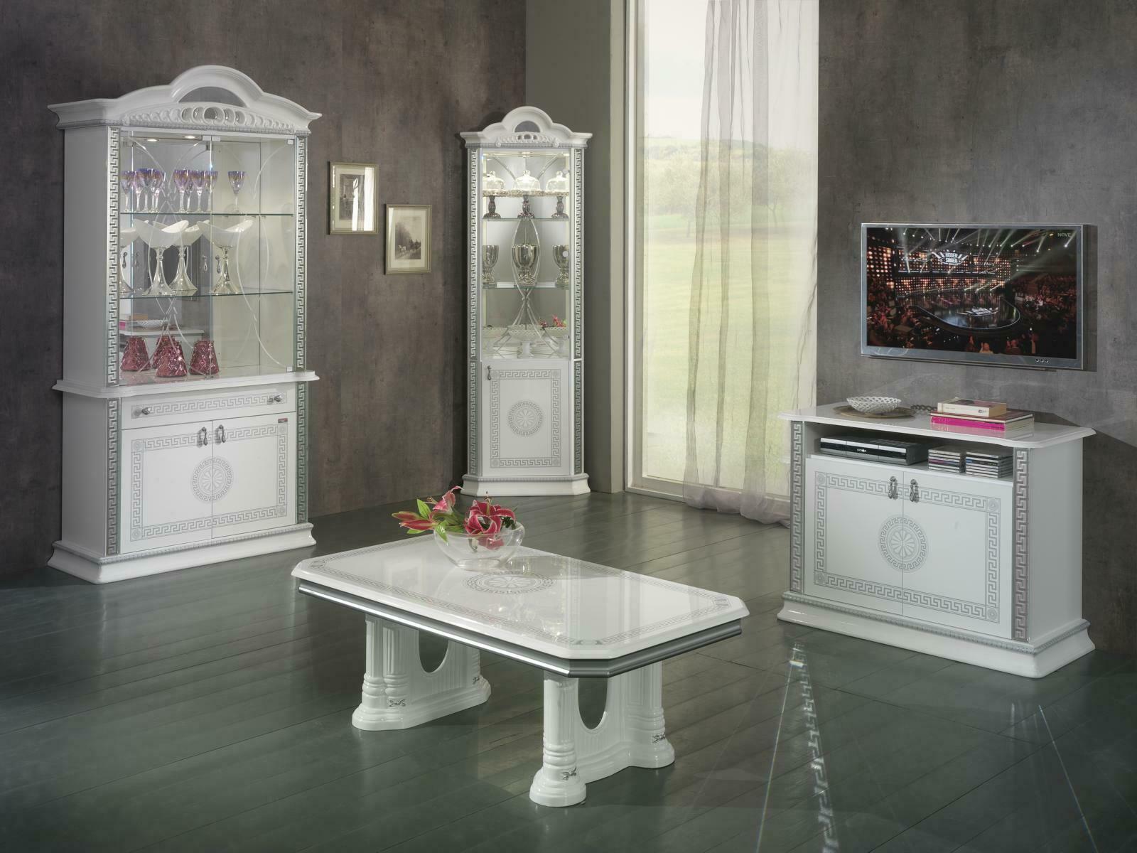 Wohnzimmer Komplett Garnitur Tisch Anrichte Anrichte Couchtisch Vitrine Set Neu