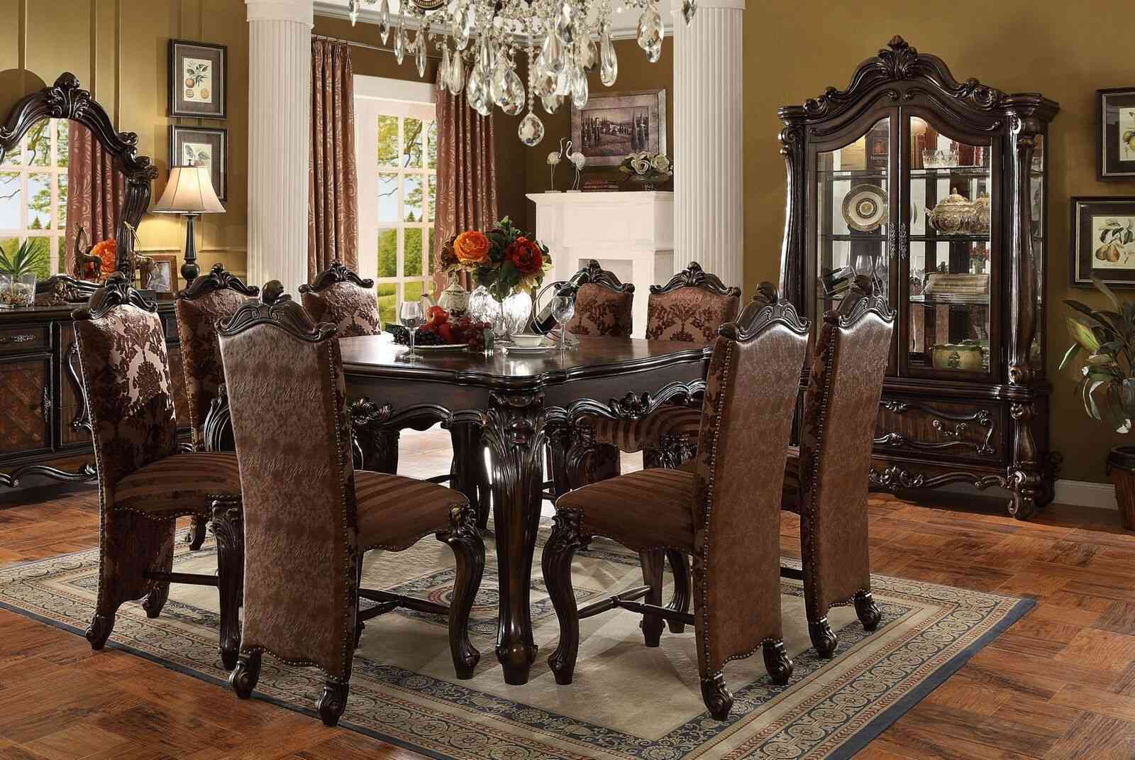 Barock Antik Stil Esstisch Tisch Echtes Holz Klassische Designer Tische Rokoko