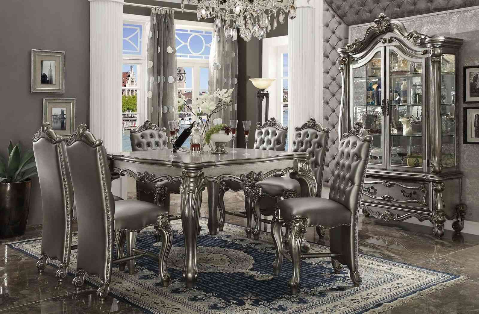 Barock Antik Stil Esstisch Tisch Echtes Holz Klassische Designer Tische Rokoko